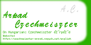 arpad czechmeiszter business card